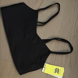 All in motion Sleek Black unlined bralette